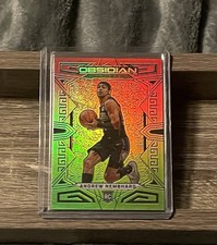 2022 Andrew nembhard Rookie Obsidian /75 Neon Etch Red Yellow Green Flood SP