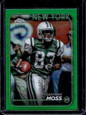 2024 Topps Chrome Santana Moss Green Refractor #/99 Jets