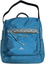 NAJ-OLEARI Borsa Zaino Donna in Tessuto, Multi Tasche con Cerniera, 32x30x13 cm