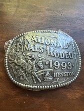 Hesston National Finals 1993 Belt Buckle Western