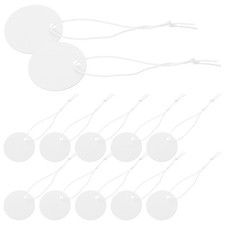 100Pcs Price Tags Jewelry Tags with String Blank Tag with Elastic String Price