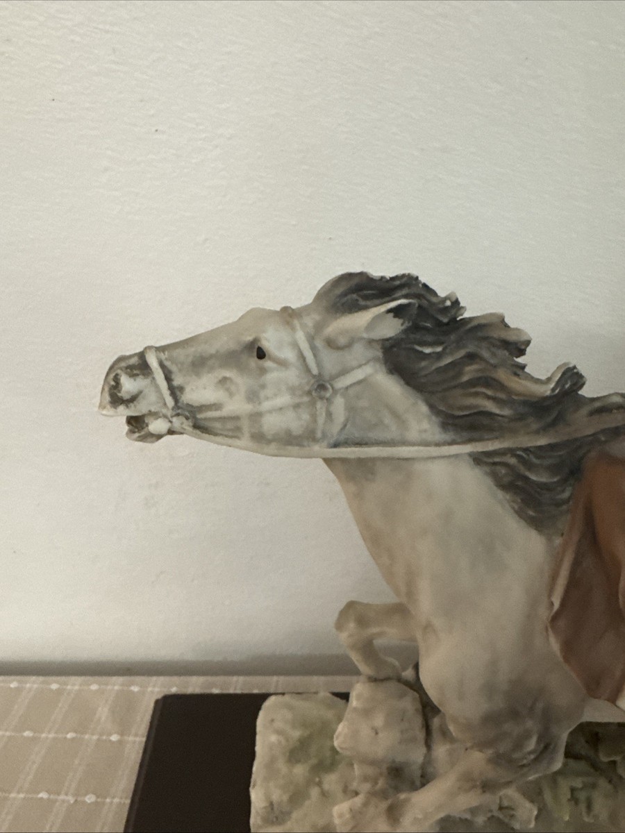 Vintage Capodimonte A. Belcari figure of a lady on a horse | eBay