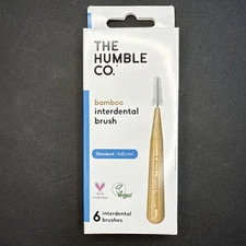 The Humble Co. Interdental Brush Bamboo Set of 6 Dental Floss Picks Unopened New