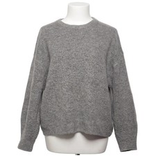 H&M, Strickpullover, Größe: S, Grau, Acryl/Elasthan/Mohair/Polyamid/Wolle #SQI