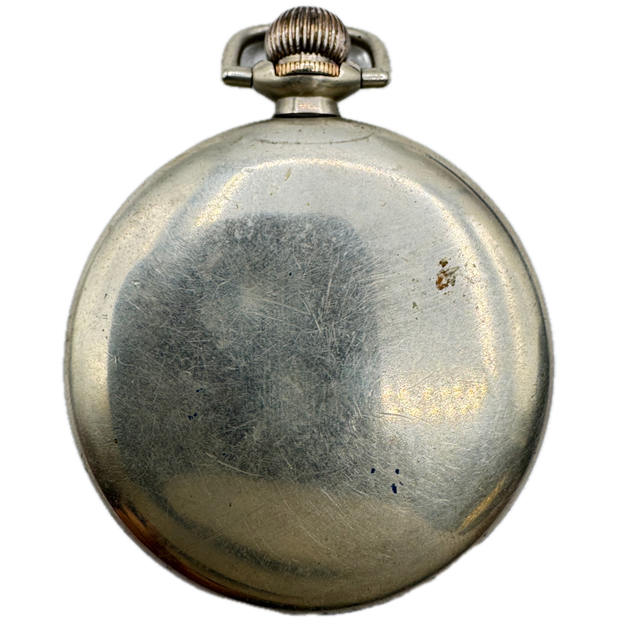 Antique 12 Size Crescent Swingout Open Face Nickel Pocket Watch Case USA