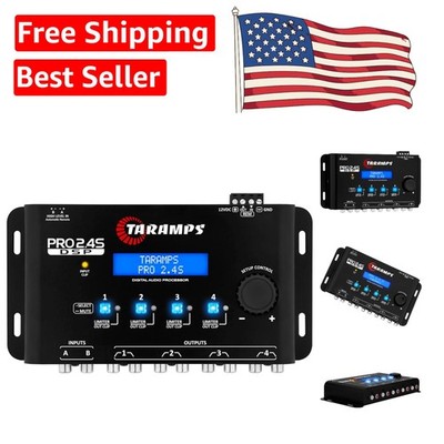 Professional Audio Processor - 4-Channel Digital Equalizer with 12 Music Presets