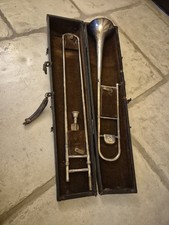 Vintage Slide Trumbone, Early 20th Century, Made By Hawkes & Sons, London