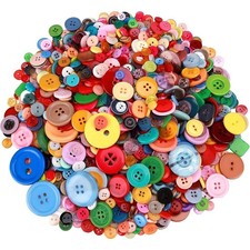 1500 pcs Round Resin Buttons for Crafts DIY Sewing Ornaments