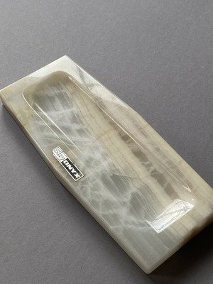 Sky Onyx Schreibtischablage Marmor Tablett Schmuckablage Cremeweiß Schale Mamor