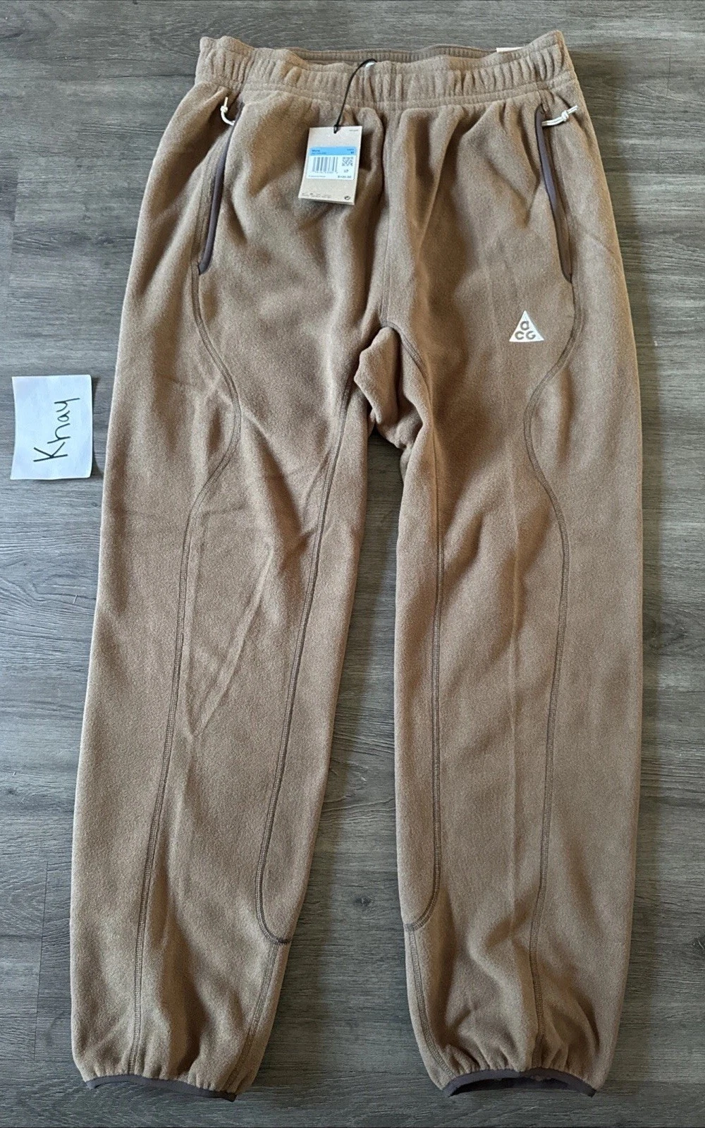 Nike ACG “Wolf Tree” Insulated Fleece Pants Brown Men’s Size (M) HV1123-235