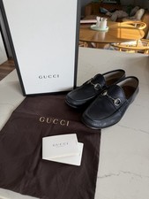 Gucci 1953 Horsebit Loafers Men Size 8 Navy