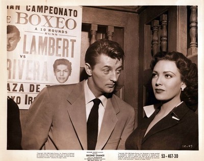 Robert Mitchum + Linda Darnell in Second Chance (1953) Vintage Press Photo 1368K