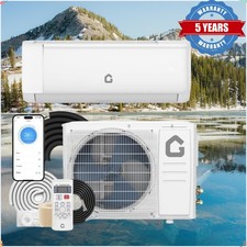 12000 BTU Mini Split Air Conditioner & Heater Cools/Heat 110v Alexa/WiFi Control