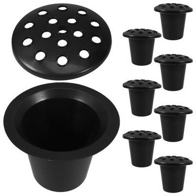  8pcs Friedhof Grabdekorationen Friedhofsblütenpot für Graves Grab Blumenpot