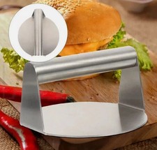 Stainless Steel Burger Press 5.51 Inch round Burger Smasher Heavy-Duty Smash UK