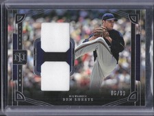 2023 Panini National Treasures #FGD-BS Ben Sheets Field Gear Duals #/99