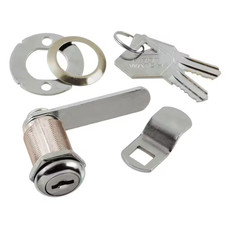 1-1/8 In. Chrome Keyed Alike Cabinet and Drawer Utility Cam Lock