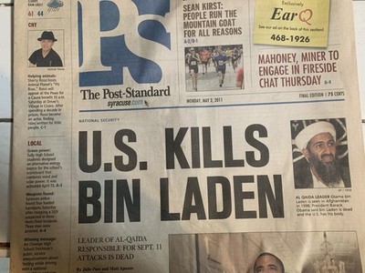 Front Page U.S. KILLS BIN LADEN