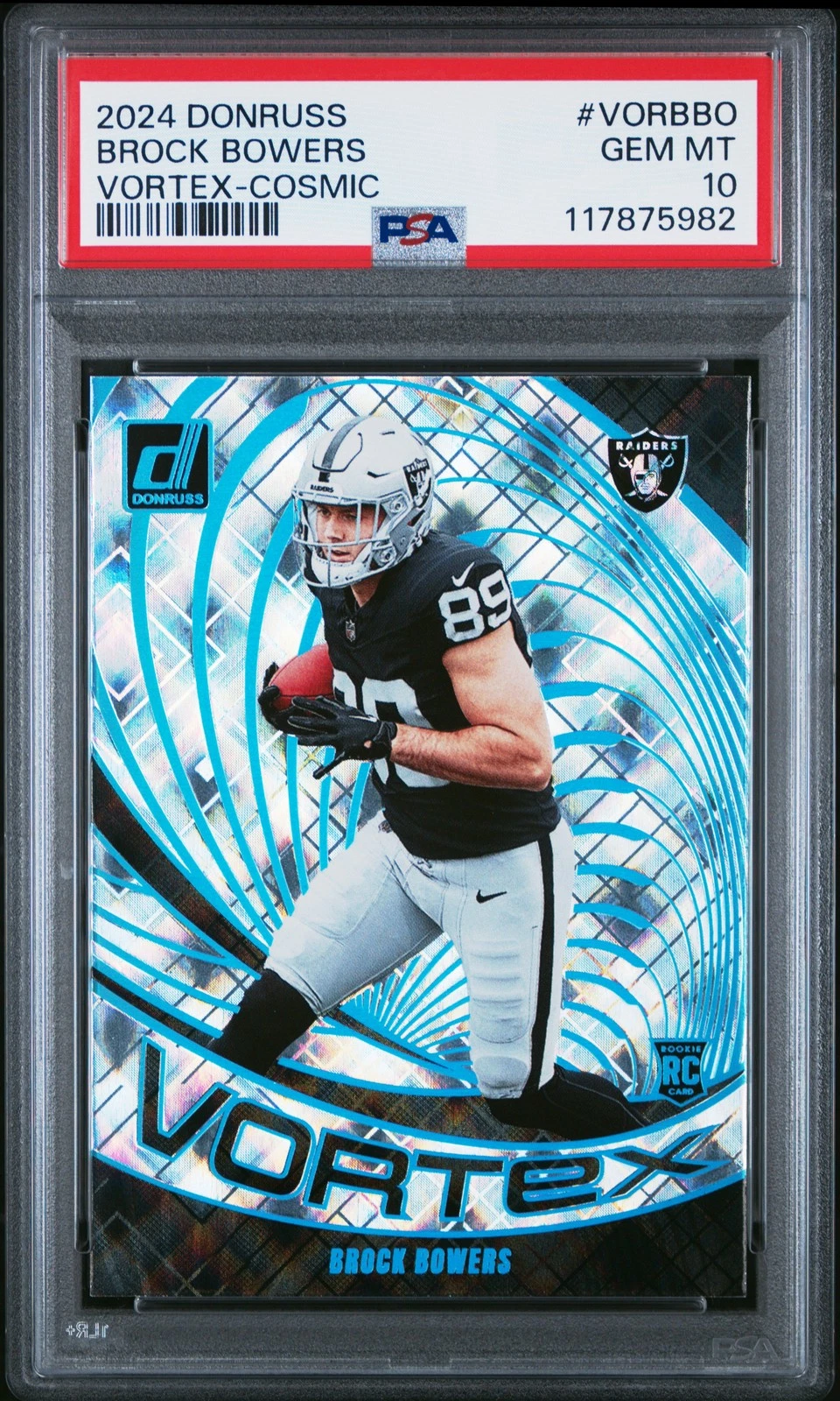 Brock Bowers Panini Donruss Vortex #VORBBO Cosmic