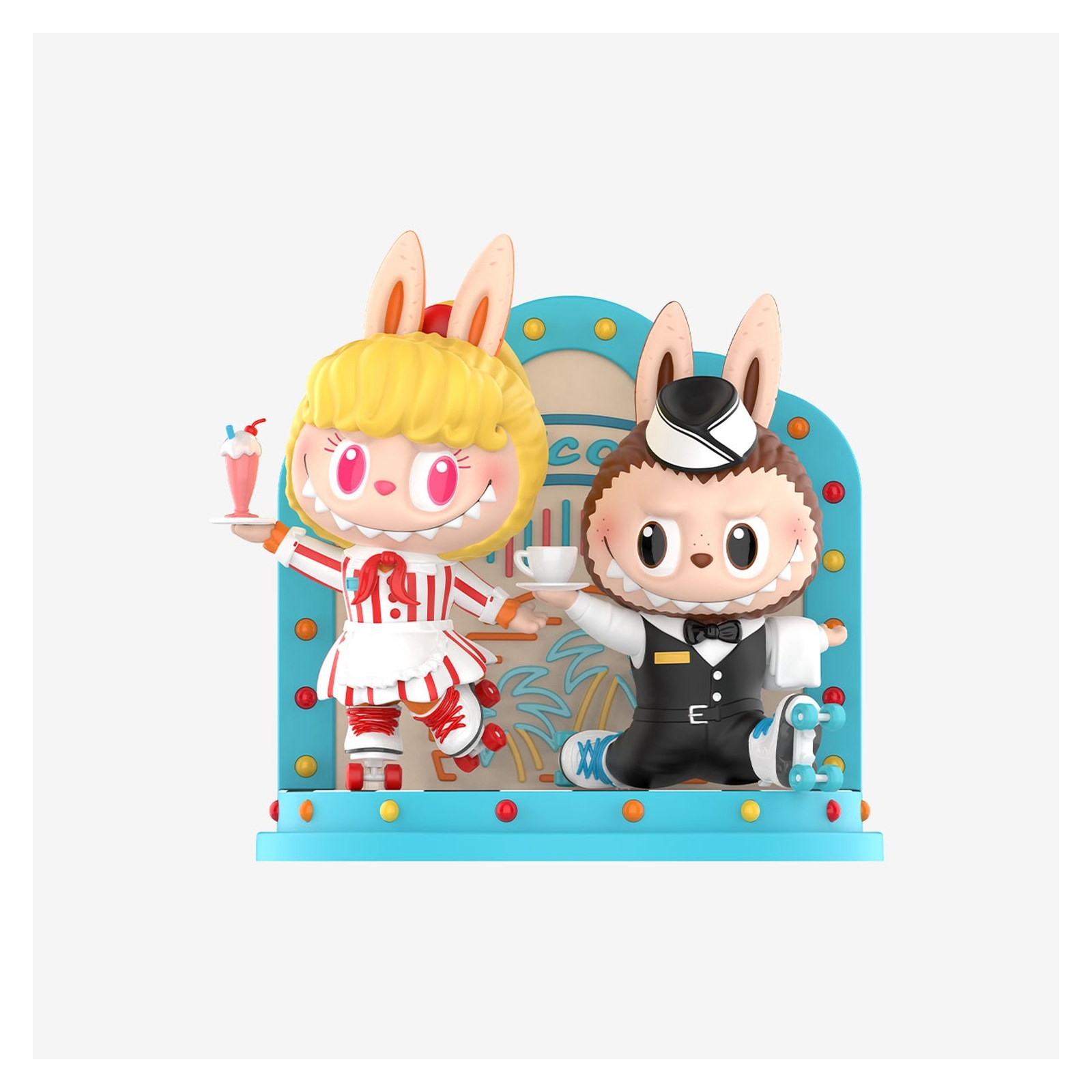 POP MART THE MONSTERS Labubu Retro Cafe Big Figure Korea Exclusive Sealed