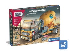 Clementoni Costruzioni Betoniera 300 Pezzi intercambiabili Motore Elettrico 8+