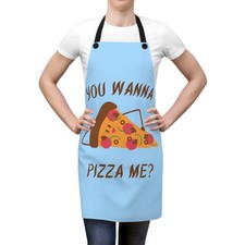 You Wanna Pizza Me Apron  Funny Gift for Mom, Gift for Dad