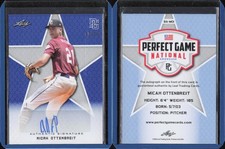 2020 Leaf Perfect Game Showcase Blue Auto #BAMO1 Micah Ottenbreit Phillies /15
