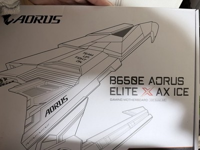 GIGABYTE B650E AORUS ELITE X AX ICE AM5 LGA 1718 AMD B650 ATX Motherboard
