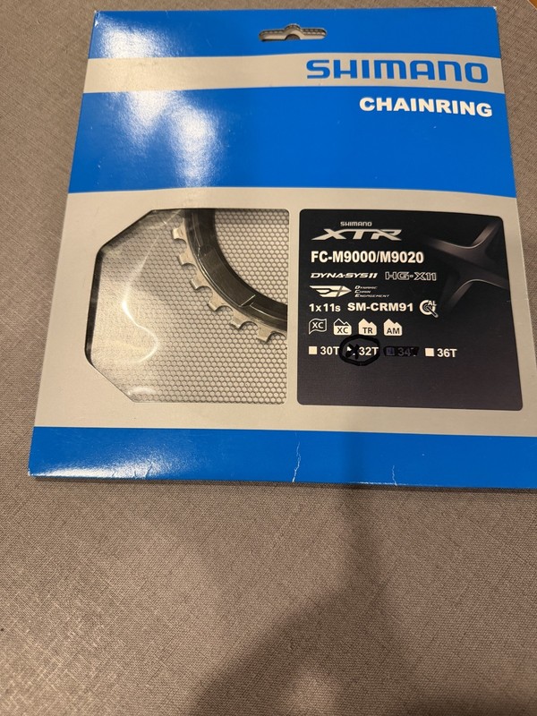Shimano XTR SM-CRM90 1x11 Speed 32T Chainring Gray FC-M9000 FC-M9020