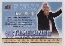 2010-11 UD North Carolina Basketball Timelines Dean Smith #159 1e8j
