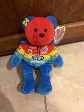 Nascar 24 Jeff Gordon Team Speed Bears 8" Plush Beanie Teddy Bear NWT 1999