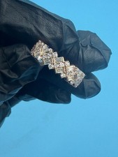 2.10Ct Round Cut Real Moissanite Women's Engagement Ring 14K White Gold Plated