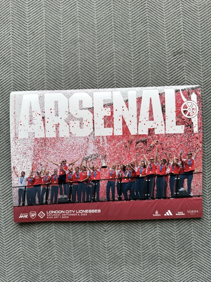 Arsenal Women v London City WSL Season Opener 06/09/25 Official Match Programme - Image 2 of 2