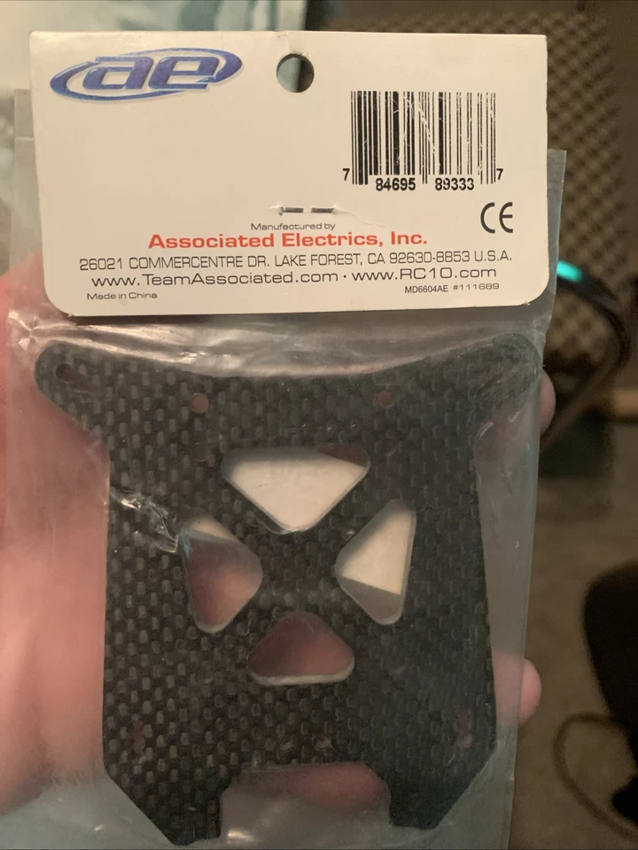 NEW Factory Team Associated RC8T Carbon Fiber Rear Shock Tower Part # ASC89333 - Image 2 of 2