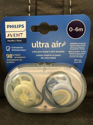 PHILIPS AVENT Silicone Pacifier Ultra Air  0-6m SCF085/58 2 pcs Orthodontic