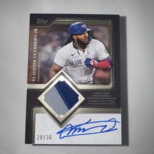 Topps 2025 Flagship Autograph Patch 24/30 Vladimir Guerrero Jr. Blue Jays