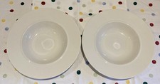 2 Alessi Ettore Sottsass 1993 Ceramic 23cm La Bella Tavola Soup/Pasta Bowls VGC