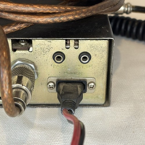Vintage CB Radio Cobra 25 LTD Classic with cables and microphone- UNTESTED - Zdjęcie 10 z 13