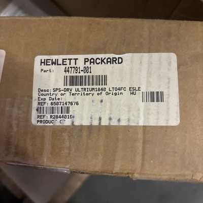 HP Tape Drive LTO-4FC 447791-001 ESL-E SERIES ULTRIUM1840  **NEW In BOX**