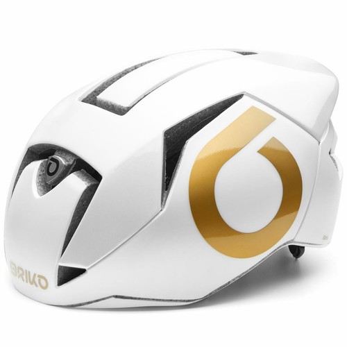 BRIKO CASCO CICLISMO GASS 2.0 BIANCO ORO L | eBay