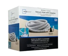 Mainstays 35' Swimming Pool and Spa Vacuum Hose with Adapter Set In Box