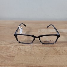 New Sean John SJO 5102 424 Satin Black Blue Striated Eyeglass Frames 57 18 150