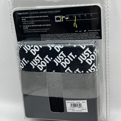 NIKE MENS WEB BELT 3 IN 1 PACK JUST DO IT./BLACK/GREY TRIM TO FIT