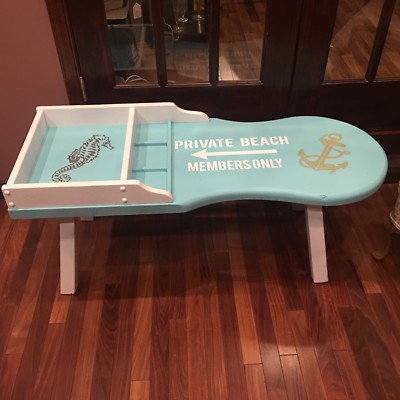 Cobbler's Bench Turned Nautical Beach Themed Coffee Table | eBay