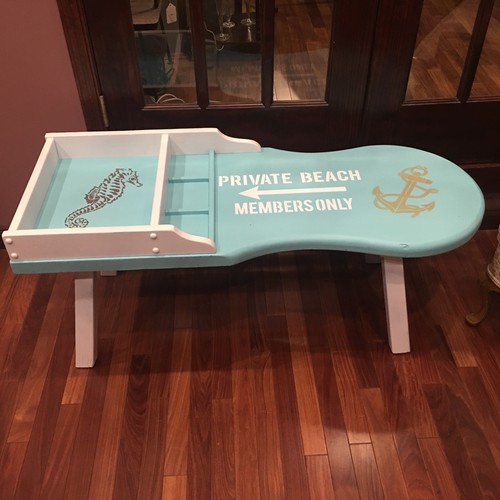 Cobbler's Bench Turned Nautical Beach Themed Coffee Table eBay