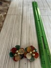 Vintage Colorful Petal Clip Earrings — photo 2