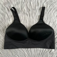 Warner's Wirefree Lightly Lined Bra Womens Size 36C Black Wireless Back Closure