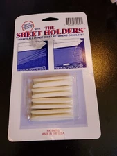 Vintage 4 Piece Bed Sheet Grippers Holders Clips Bed Sheet Straps. USA