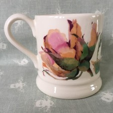 Emma Bridgewater Peachy Pink 1/2 Half Pint Mug 2nd New Roses All My Life