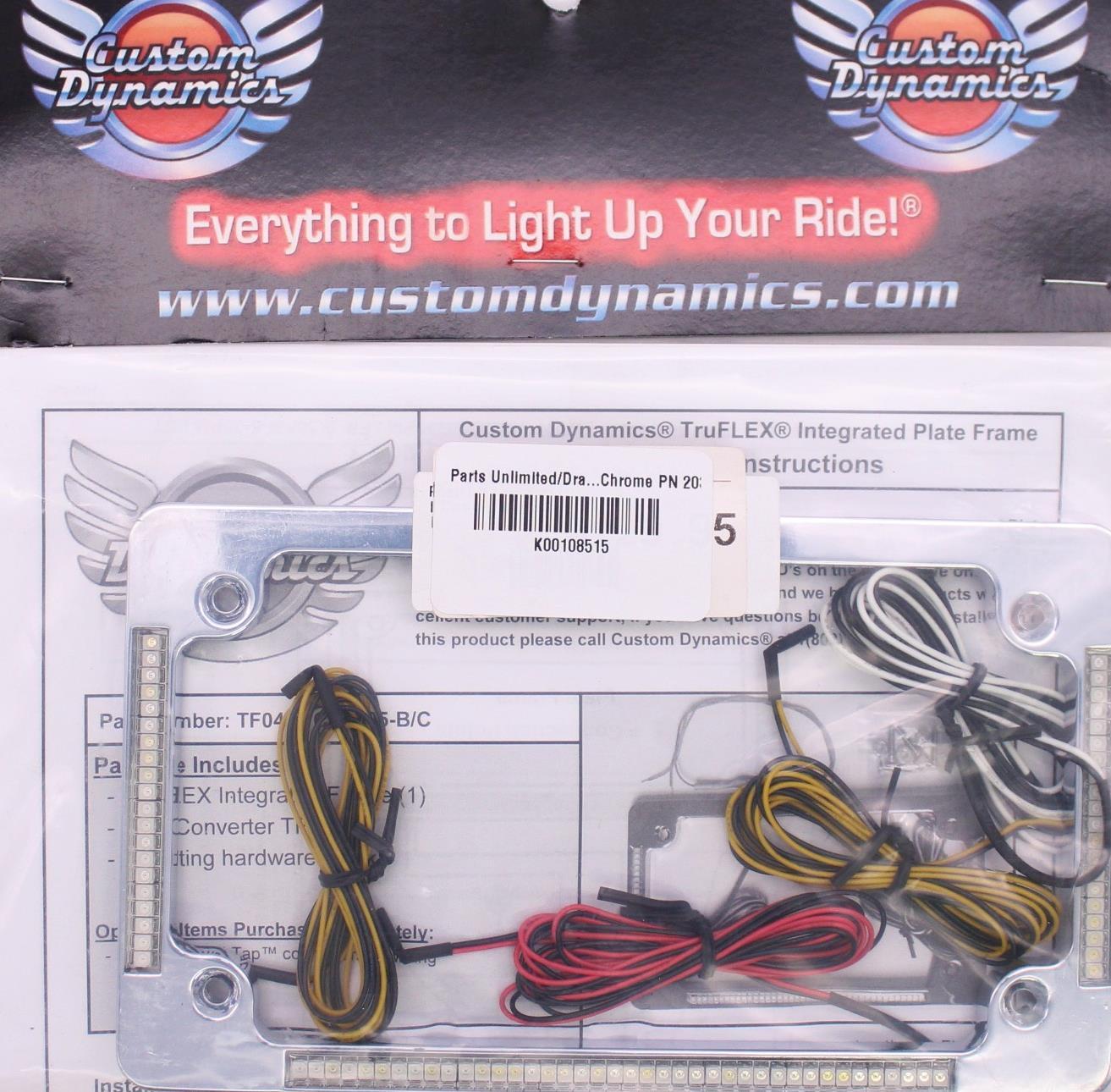 Custom Dynamics Frame LP Truflex Chrome Part Number - 20300768